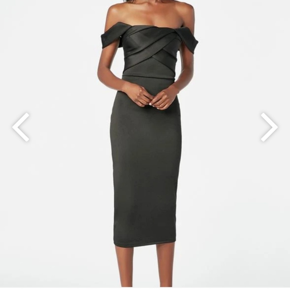Just Fab Off the Shoulder Bodycon Dress